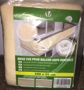 Brand new Vounot balcony privacy screen HDPE reinforced 2.95ft x 16.4ft - Picture 1 of 4