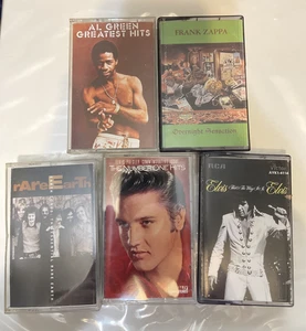 Kassetten Lot - Frank Zappa, Al Green, Elvis Presley, Rare Earth = 5 fünf Bänder - Bild 1 von 4