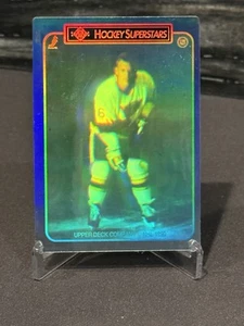 #NNO Brett Hull 1990-91 cubierta superior hologramas/pegatinas de superestrellas de hockey - Imagen 1 de 3