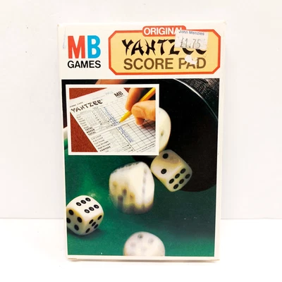 MB Games Original Yahtzee Score Pad 1982 Rare Boxed UNUSED (SCORE PAD ONLY) - Image 1 of 4