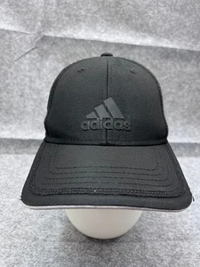 Adidas Hat Cap Strap Back Adult One Size Black Polyester Cotton Blend Aeroready - Picture 1 of 13
