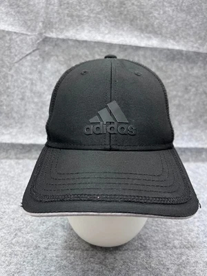 Adidas Hat Cap Strap Back Adult One Size Black Polyester Cotton Blend Aeroready - Image 1 of 4