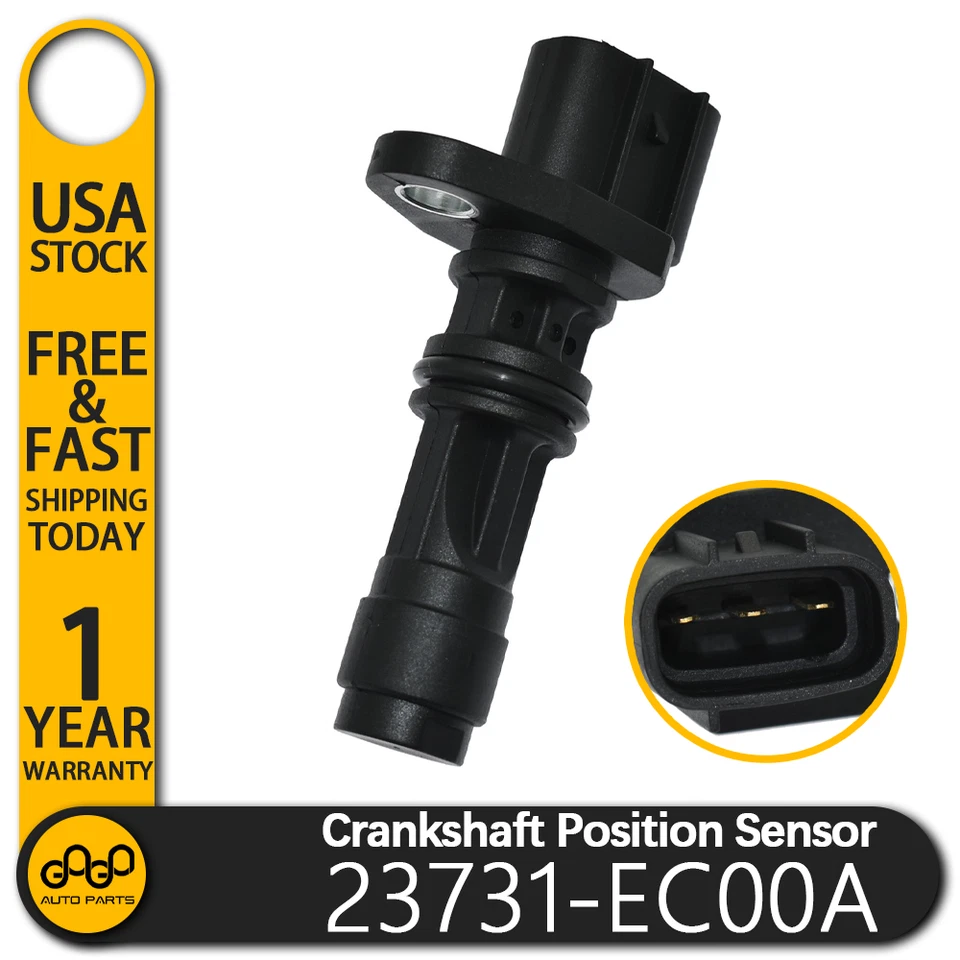 OEM Crankshaft Position Sensor 23731-EC00A For Nissan X-Trail Navara Pathfinder Foto 1 de 4