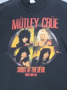 Motley Crue (Delta Pro Weight) T-Shirt Large Shout At The Devil Tour 1983- 83 - Picture 1 of 6