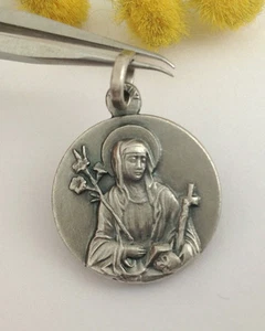 MÉDAILLE "SANTA CATERINA DE SIENNE" EN ARGENT 925 - Picture 1 of 1