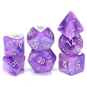 Dadi e Accessori da Gioco Set RPG Poliedrico Etere: Ametista (7) - Foto 1 di 1