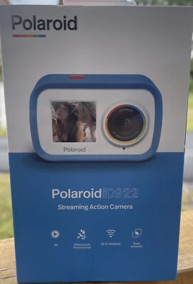 Polaroid iD922 Streaming Action Camera - Blue - Image 1 of 3
