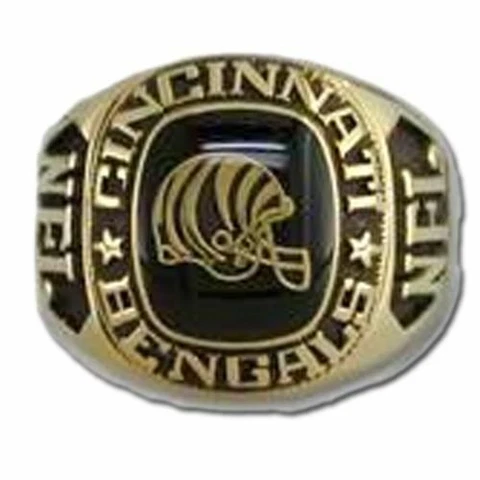 Cincinnati Bengals Large Classic Goldplated NFL Ring Cover