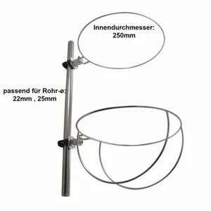 Fenderhalter Edelstahl ø250mm klappbar mit Wirbel - Imagen 1 de 1