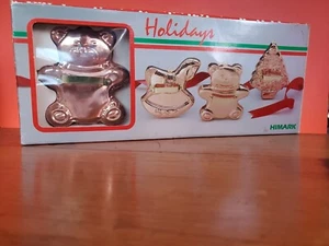 Himark Christmas copper cookie cutters Set Of 3 Made In Portugal Nos - Picture 1 of 6