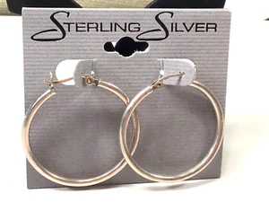Orecchini in argento sterling 925 con palo di bloccaggio grande 2 mm traforato - Foto 1 di 2