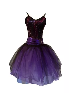 Women’s Ballet Costume - Young Adult/Adult Purple Sequin /Tulle - Size Medium - Picture 1 of 11