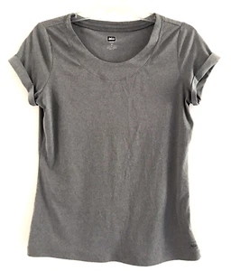 REI Short Sleeves Pullover Tee Womens Size M Medium Gray Crewneck - Picture 1 of 7