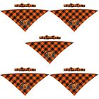  5 Sets Dog Handkerchiefs Scarfs Halloween Triangle Cutains Delicate