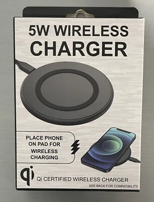 5-watt Wireless Charger Pad for Qi-enabled iPhone & Samsung S, Note. USB powered - Image 1 of 3