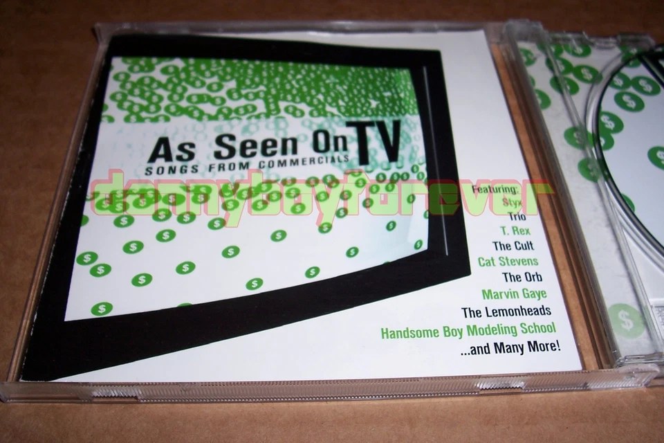 As Seen On TV Songs From Commercials CD Cat Stevens Iggy Pop T Rex The Cult Styx Foto 1 de 1