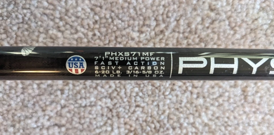 St Croix Physyx 7'1" Medium Extra Fast Spinning Rod PHXS71MF - Image 1 of 4
