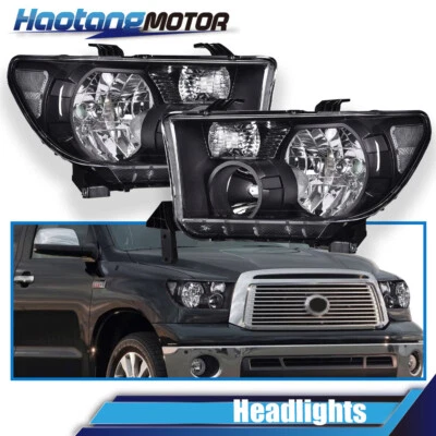Faros transparentes aptos para Toyota Tundra 2007-2013 2008-2017 Sequoia Foto 1 de 4