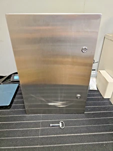 Stainless Steel Enclosure 24 in X 16 in X 10 in Nema 4 - Picture 1 of 14