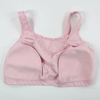 Glamorise Sports Bra Size 42DD No Bounce Med Impact Camisole Pink 1066 EUC - Image 1 of 4