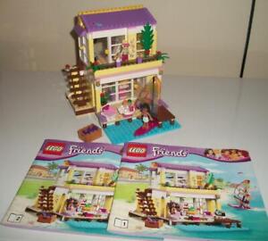 USED 2014 LEGO Friends Stephanie's Beach House (41037) COMPLETE w/ MANUALS