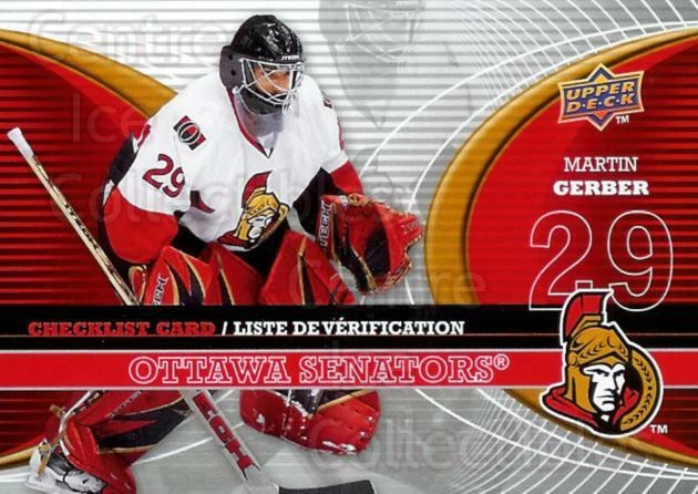 2008-09 McDonalds Upper Deck Goalie Checklist #4 Martin Gerber - Image 1 of 1