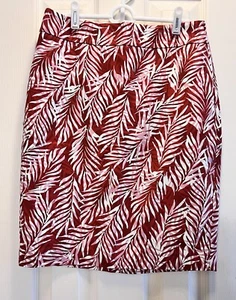 ANN TAYLOR FACTORY DAMEN GRÖSSE 2 MEHRFARBIG BLÄTTER GEFÜTTERT BLEISTIFTROCK NEU - Bild 1 von 14
