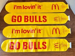 2012 McDonalds & Chicago BULLS THUNDER STICKS-2 pair-NEW "I'm Loving It" - Picture 1 of 2