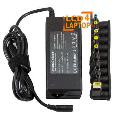 90W Universal 10-Tips Auto Detect Voltage & Amps AC Adapter Charger For Laptop - Image 1 of 3