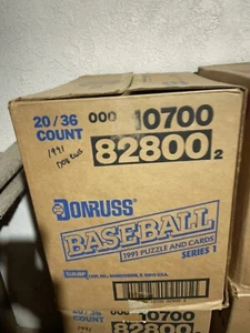 1991 Donruss Baseball Series I Wax Box (Case of 20) - Picture 1 of 1