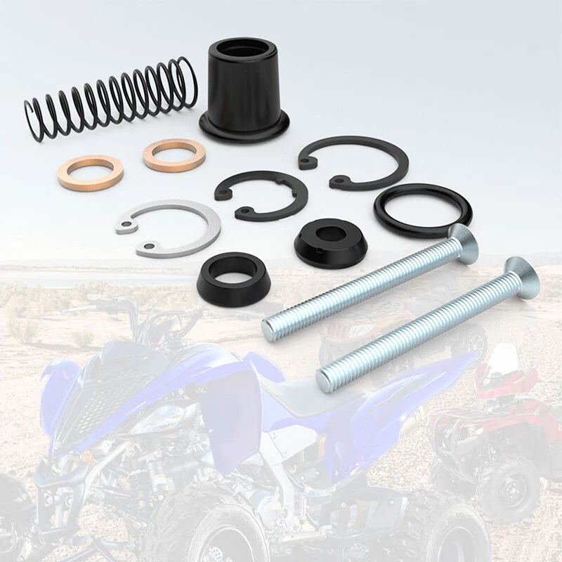Fit For Honda CR80R CR80RB CR85R CR85RB Brake Master Cylinder Rebuild Kit Black - Image 1 of 4