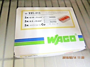 Tuerca de palanca de conector Wago 221-415 25 piezas - Imagen 1 de 2