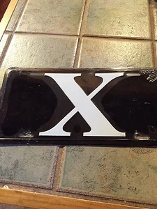 Black X License Plate - Picture 1 of 1