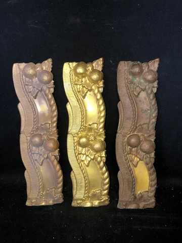 3 1920’s 13 5/8” Brass Pediments Cover