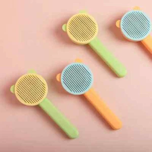Hair Remover Pet Brush for Dog Cat Grooming Tool Self Cleaning Slicker Comb NEW - Picture 1 of 14