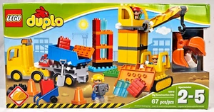 LEGO DUPLO SET 10813 BIG CONSTRUCTION SITE NEW IN DAMAGED BOX SHIPS FREE!! - Picture 1 of 4