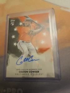 2024 Topps Series 1 Colton Cowser Baseball Stars Auto RC Orioles - Picture 1 of 1