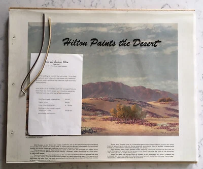 SIGNED JOHN W. HILTON ART BOOK HILTON PAINTS THE DESERT LIMITED EDITION IN BOX Foto 1 de 4