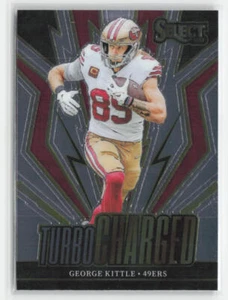 George Kittle 2023 Panini Select #TUR-GKI Turbocharged - Imagen 1 de 2