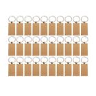 30Piece Blank Wooden Keychain Rectangular Can Engrave Diy Gifts A4k19992
