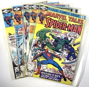 Marvel Tales Starring Spider-Man #111 #115 #216 #217 #218 Marvel 1979 - anni '80 Comics - Foto 1 di 5