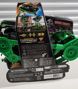 Monster Jam, Official Grave Digger Trax All-Terrain Remote Control Outdoor Ve... - Picture 1 of 4