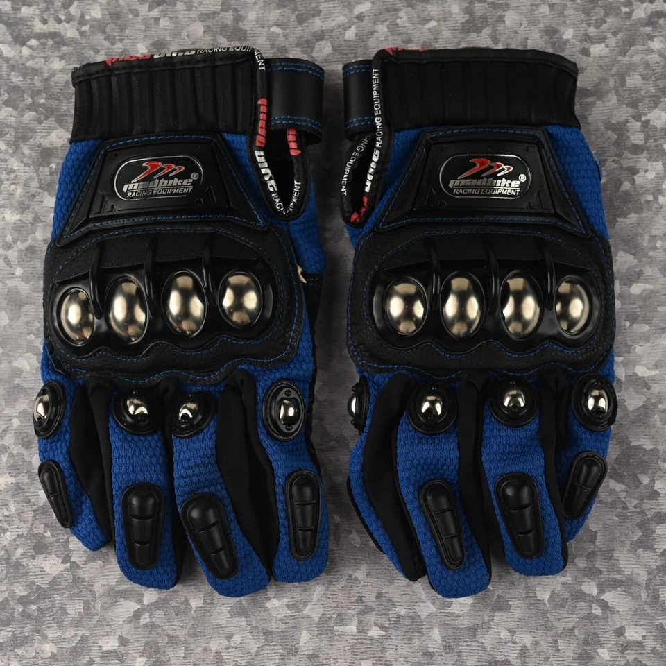 Guantes Madbike Racing Equipment Moto Talla M-MAD10c Azul-Nuevos Foto 1 de 4