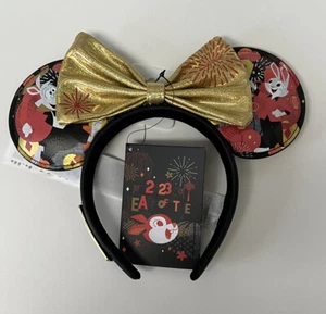 Disney Loungefly 2023 Lunar New Year Of Rabbit Minnie Ohren Stirnband Neu - Bild 1 von 5