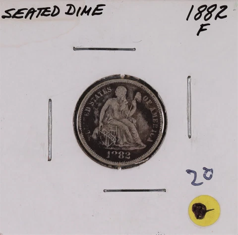 1882 Seated Liberty Silver Dime Cover