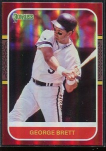 2021 Panini Donruss Red Foil Baseball George Brett #221 Kansas City Royals