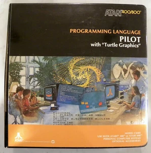 ATARI PILOT PROGRAMMING TURTLE GRAPHICS Large Binder 400/800/1200XL/130XE/800XE - Picture 1 of 13