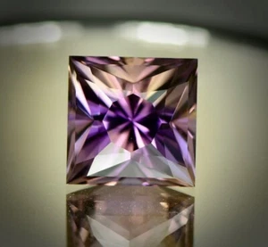 gorgeous custom cut square ametrine 9.3ct - Picture 1 of 5