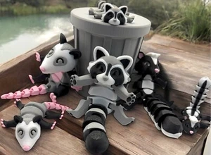Trash Animals Articulating Fidget Toys Large bundle, fun and interactive - Picture 1 of 14