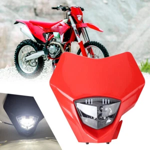 Motorcycle Supermoto LED Headlight Hi/Lo Beam Lamp For GASGAS EC/EX Models -RED- - Picture 1 of 9